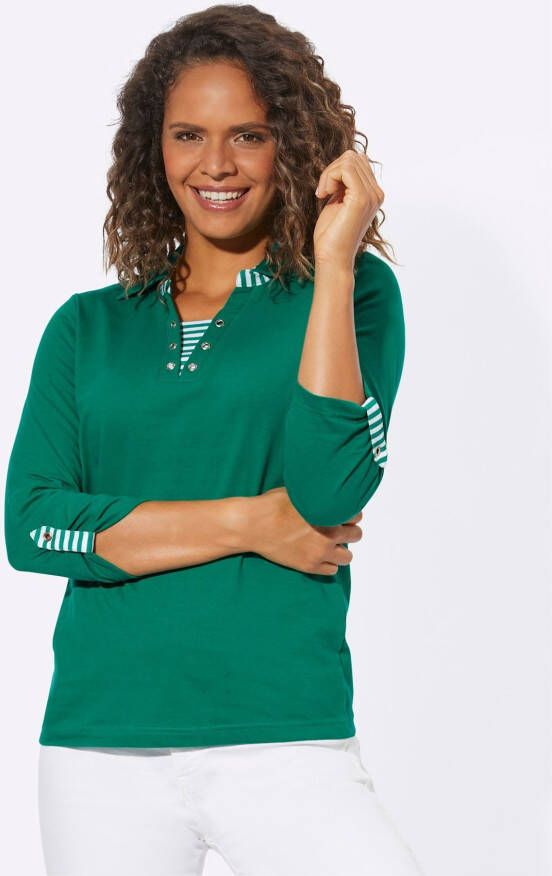 Casual Looks Shirt met 3 4-mouwen Shirt (1-delig)