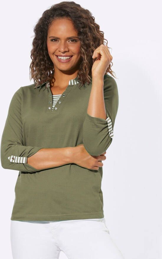 Casual Looks Shirt met 3 4-mouwen Shirt (1-delig)