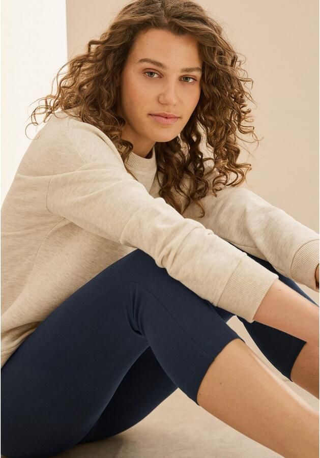 Cecil 3 4 legging Capri met stretch en elastische band