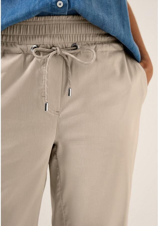 Cecil 7 8 broek Style Neele met elastische band en rijgkoord