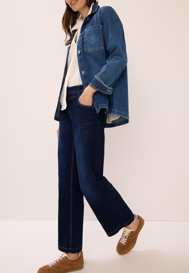 Cecil 7 8 jeans Style CE_Neele Loose Fit met modieuze wijde pijpen - Foto 5