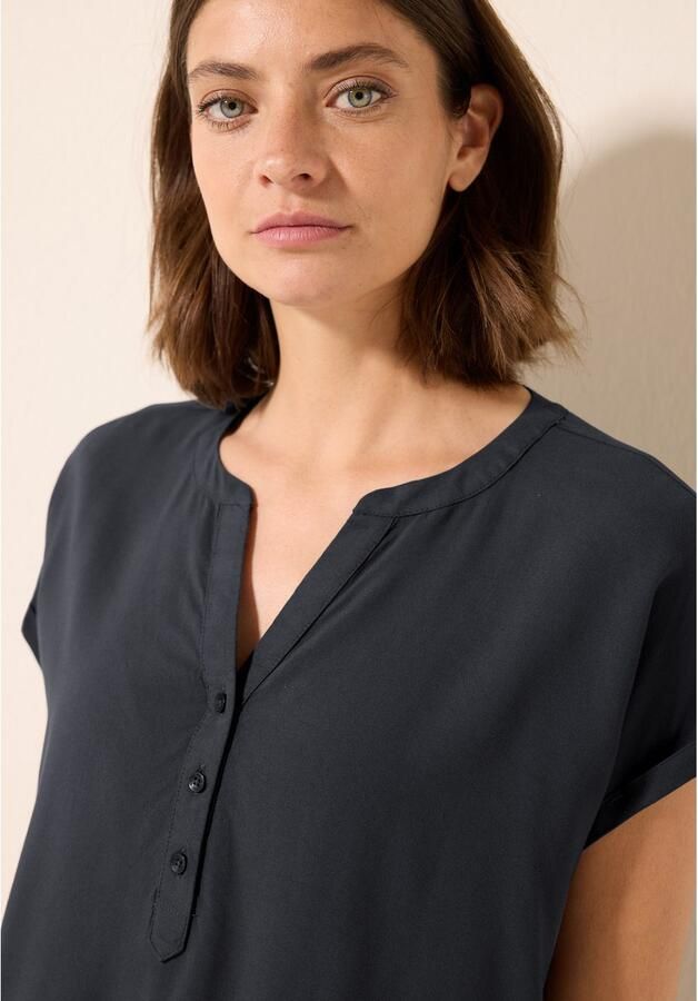 Cecil Blouse met korte mouwen met gesplitste halslijn en knoopsluiting - Foto 2