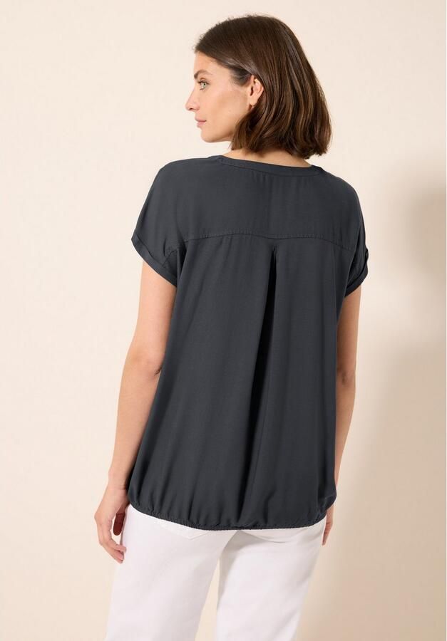 Cecil Blouse met korte mouwen met gesplitste halslijn en knoopsluiting - Foto 5