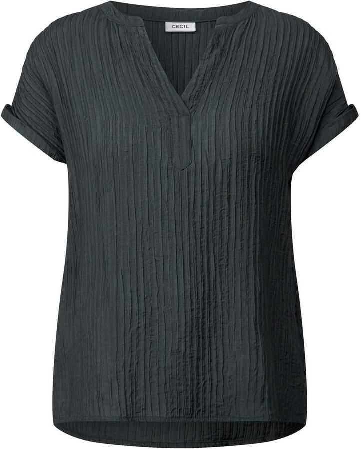 Cecil Blouse met korte mouwen met gesplitste halslijn en streepstructuur - Foto 6