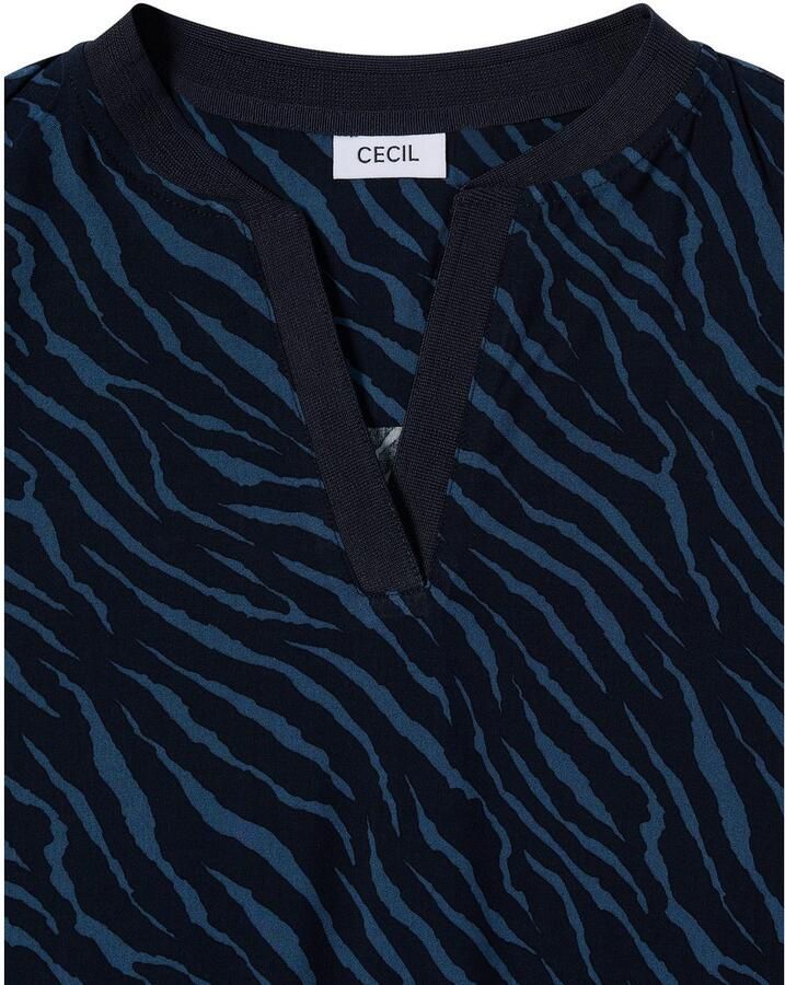 Cecil Blouse met lange mouwen met all-over zebraprint
