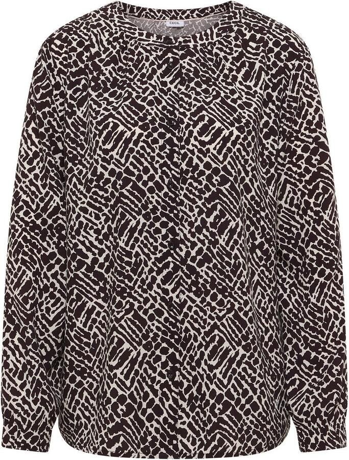 Cecil Blouse met lange mouwen met grafisch patroon