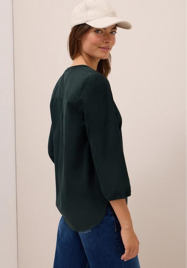 Cecil Blouse zonder sluiting in zachtere corduroy structuur van puur katoen - Foto 2