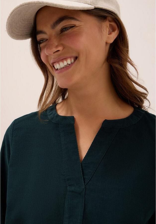 Cecil Blouse zonder sluiting in zachtere corduroy structuur van puur katoen - Foto 3