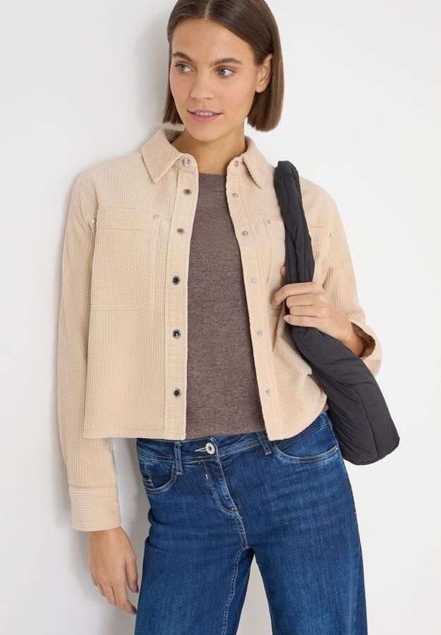 Cecil Blousejasje Overshirt met knoopsluiting Corduroy - Foto 5
