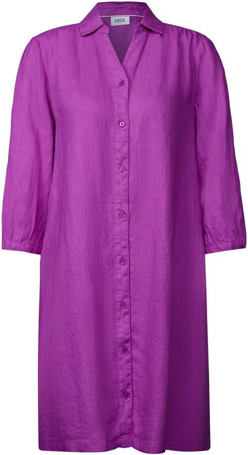Cecil Blousejurk van linnen en met 3 4-arm - Foto 4