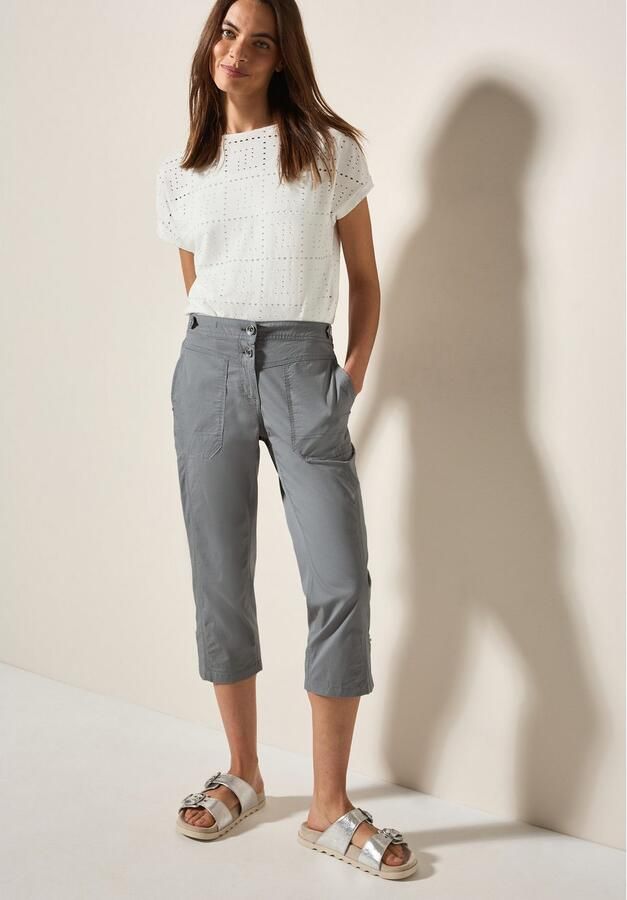 Cecil Capribroek Stijl New York Zomerbroek met knoopdetails op de band - Foto 2