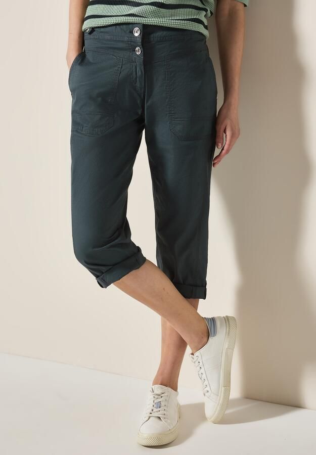 Cecil Capribroek Stijl New York Zomerbroek met knoopdetails op de band - Foto 7