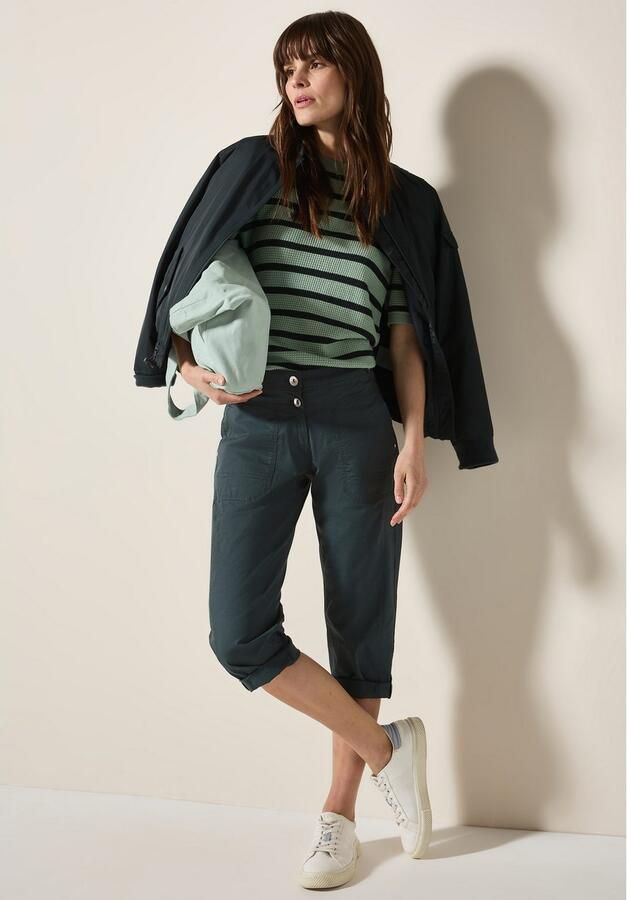 Cecil Capribroek Stijl New York Zomerbroek met knoopdetails op de band - Foto 2