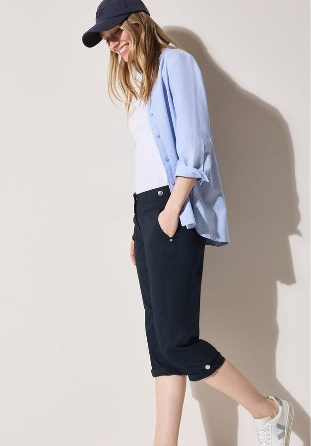 Cecil Capribroek Stijl New York Zomerbroek met knoopdetails op de band - Foto 4