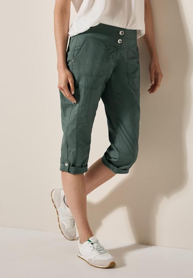 Cecil Capribroek Stijl New York Zomerbroek met knoopdetails op de band - Foto 7