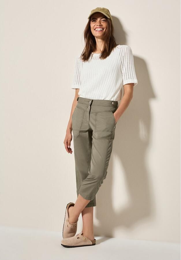 Cecil Capribroek Stijl New York Zomerbroek met knoopdetails op de band - Foto 2