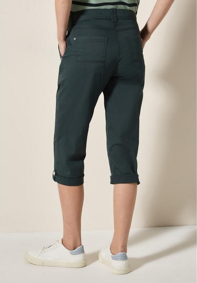 Cecil Capribroek Stijl New York Zomerbroek met knoopdetails op de band - Foto 3