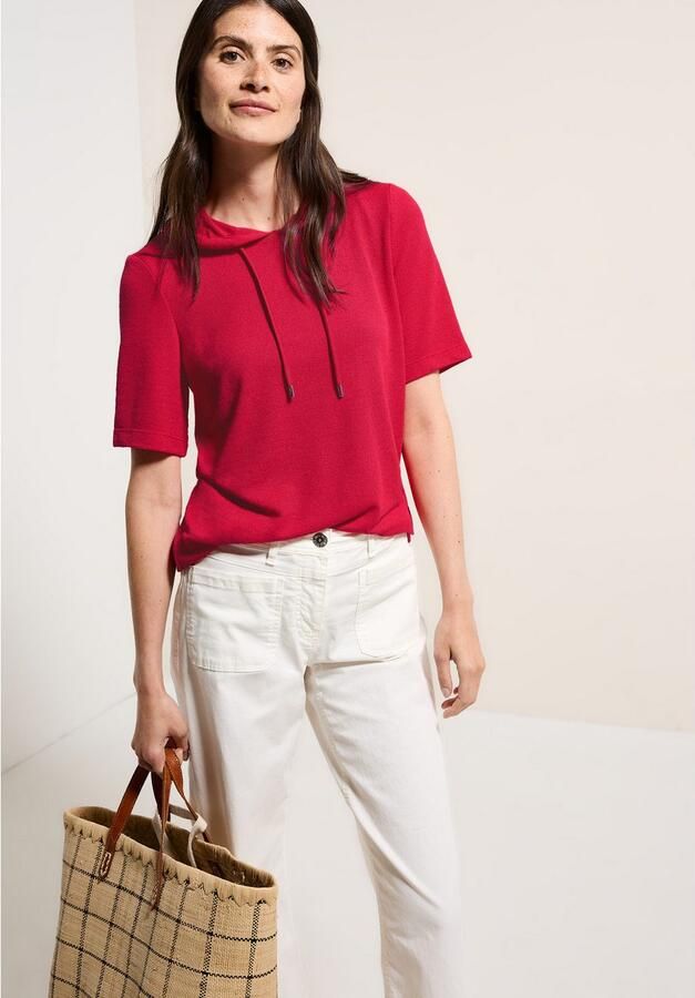 Cecil Capuchonshirt met een fijne structuur - Foto 3