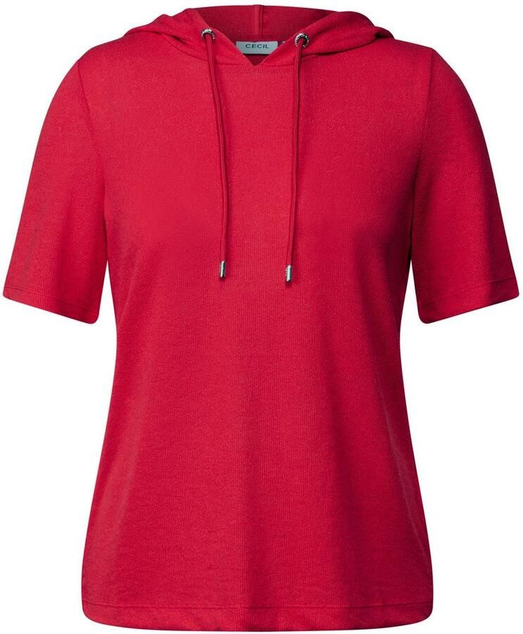 Cecil Capuchonshirt met een fijne structuur