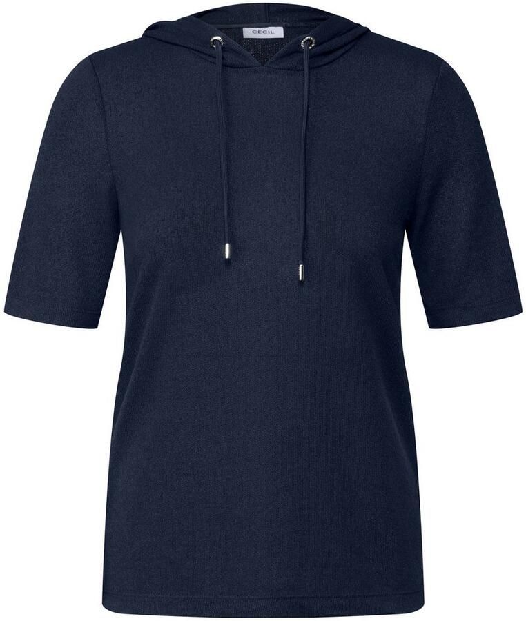 Cecil Capuchonshirt met een fijne structuur