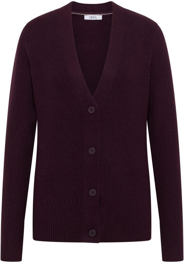 Cecil Cardigan met structuurdetail en knoopsluiting