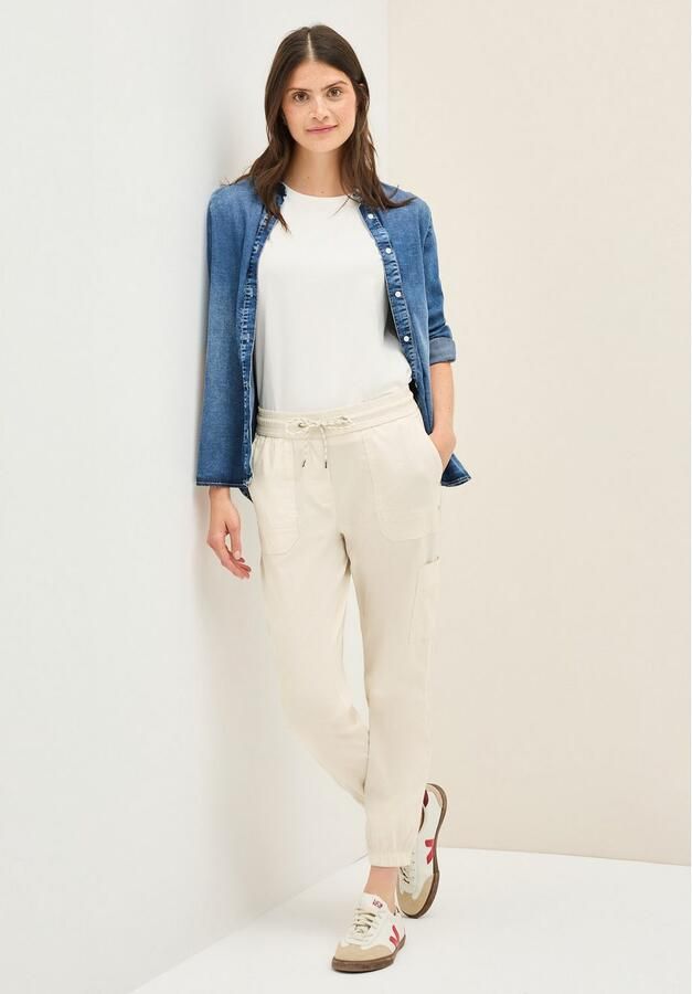 Cecil Cargobroek Stijl Tracey met elastische band met rijgkoord - Foto 3