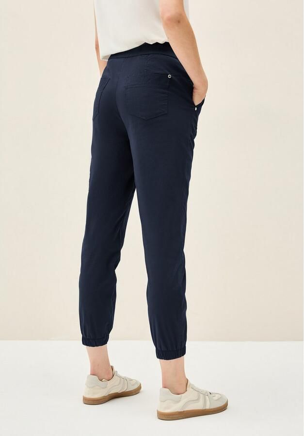 Cecil Cargobroek Stijl Tracey met elastische band met rijgkoord