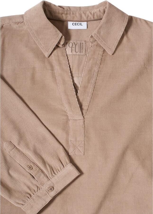 Cecil Cordjurk van puur katoen splitneck