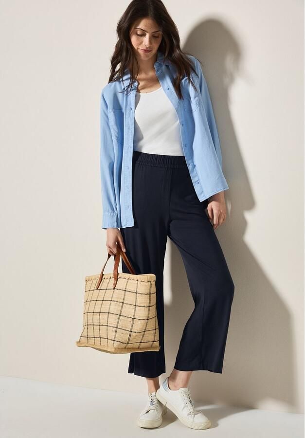 Cecil Culotte Style Neele Zomerbroek zachte viscosemix met stretch aandeel - Foto 5