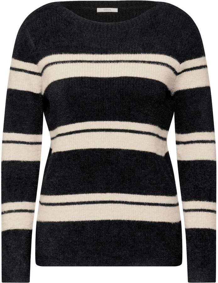 Cecil Gebreide trui in knuffelige kwaliteit en klassiek streeppatroon