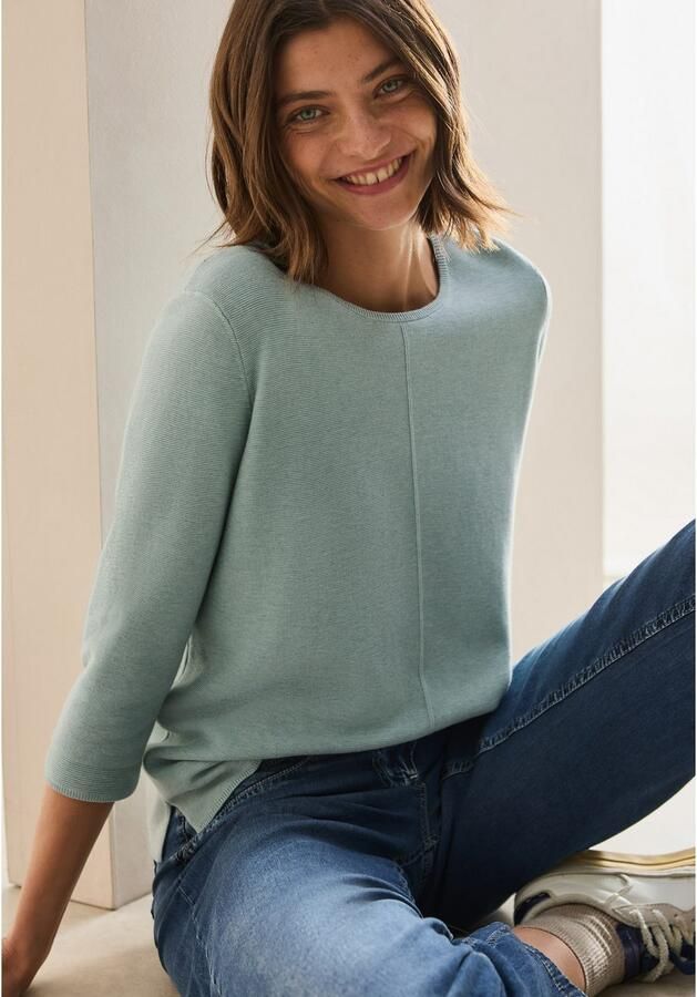 Cecil Gebreide trui met 3 4-mouwen en ronde hals - Foto 2