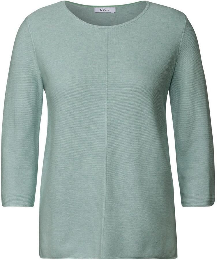 Cecil Gebreide trui met 3 4-mouwen en ronde hals