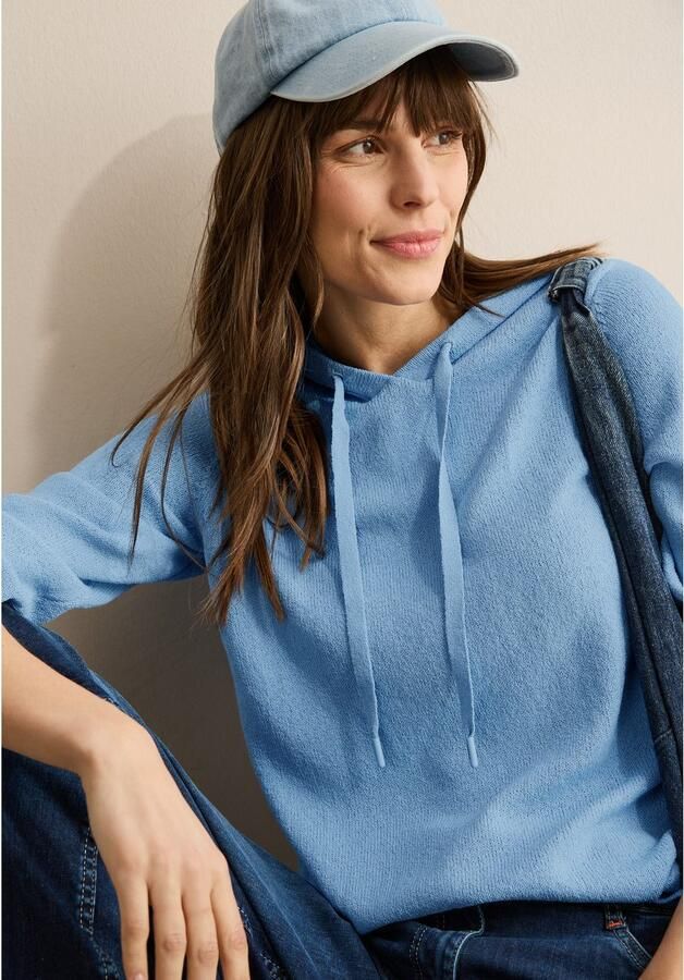 Cecil Gebreide trui met capuchon en rijgkoord - Foto 2