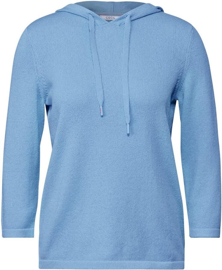 Cecil Gebreide trui met capuchon en rijgkoord