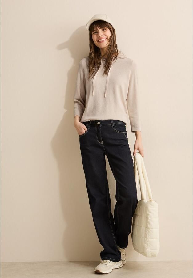 Cecil Gebreide trui met capuchon en rijgkoord - Foto 4