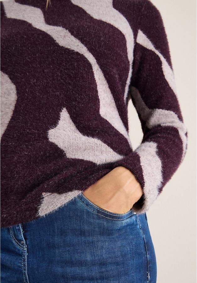 Cecil Gebreide trui met grafisch patroon en in veergaren-kwaliteit - Foto 4