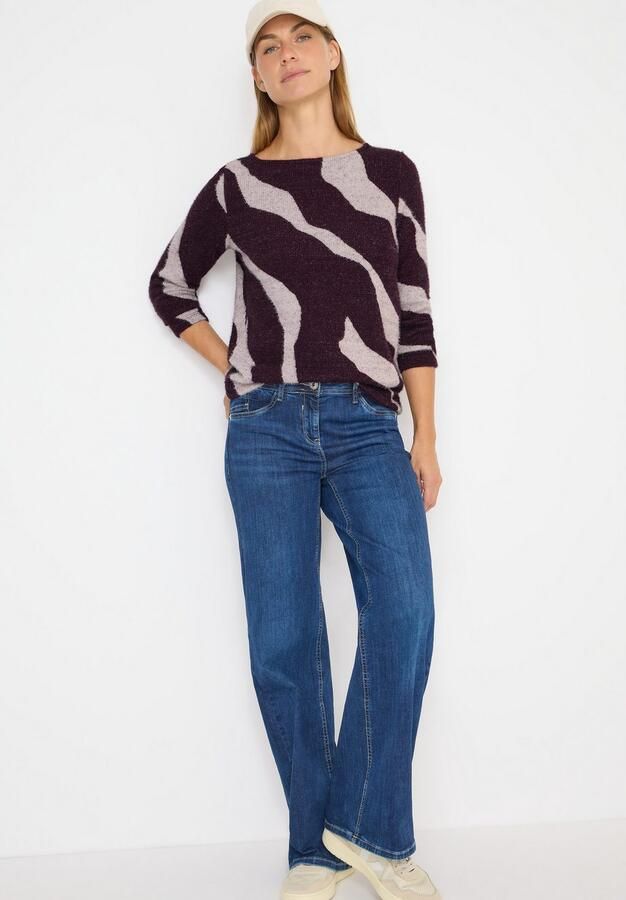 Cecil Gebreide trui met grafisch patroon en in veergaren-kwaliteit - Foto 6