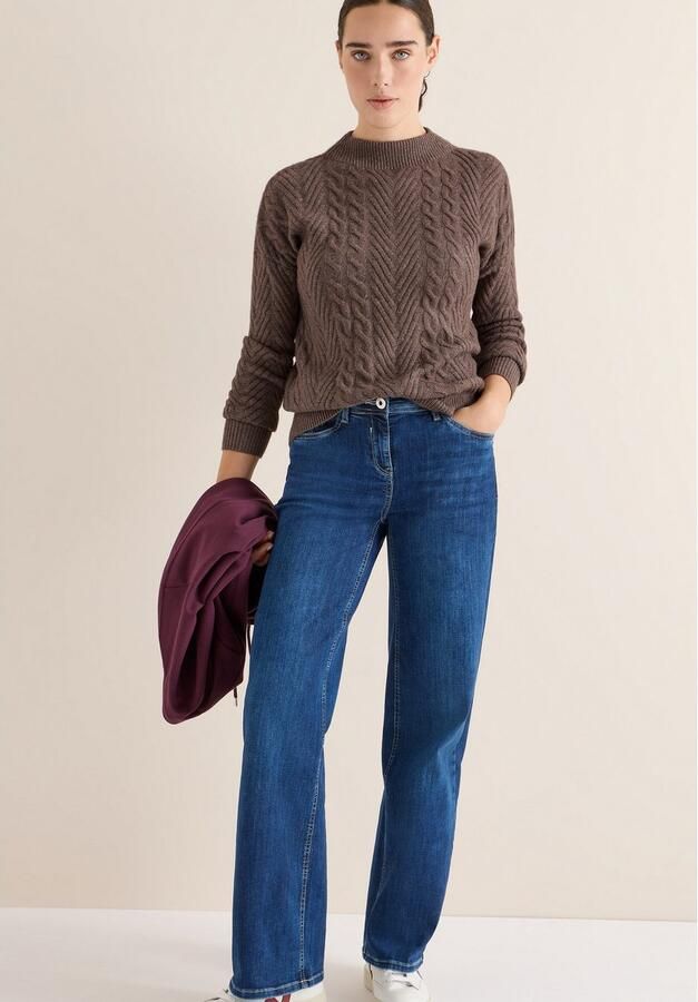 Cecil Gebreide trui met turtle neck kabelpatroon - Foto 5