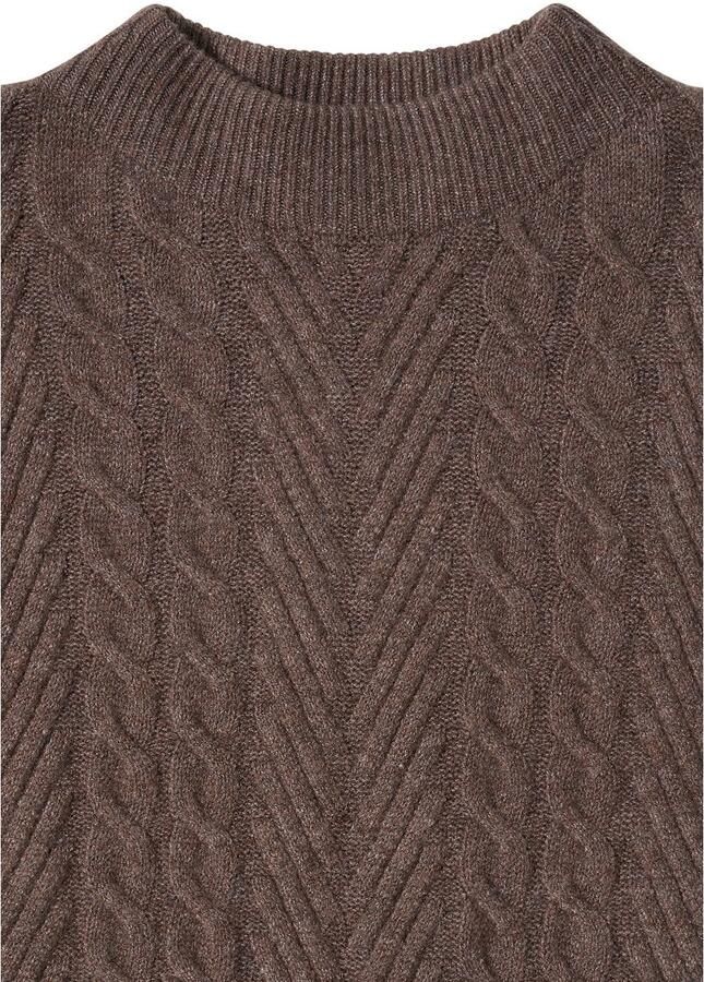 Cecil Gebreide trui met turtle neck kabelpatroon