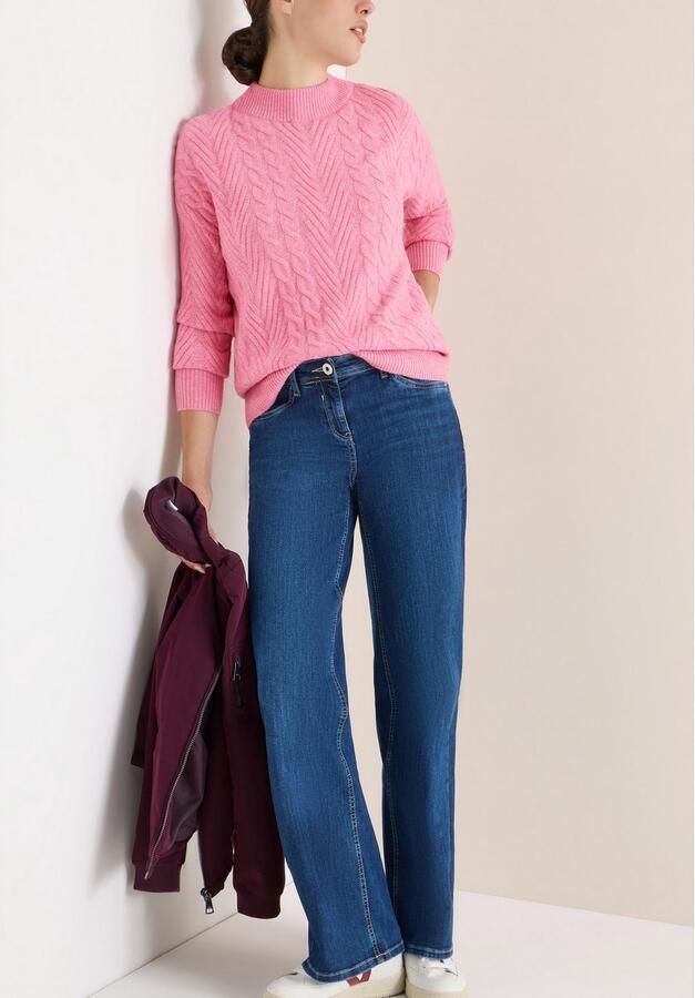 Cecil Gebreide trui met turtle neck kabelpatroon - Foto 6