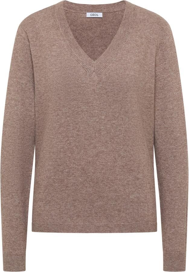 Cecil Gebreide trui met v-hals en mouwdetails - Foto 2