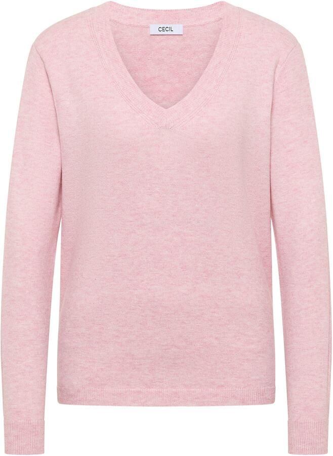 Cecil Gebreide trui met v-hals en mouwdetails - Foto 2