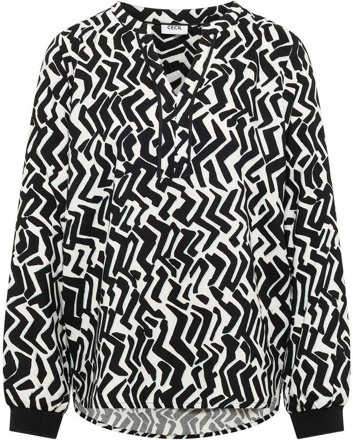 Cecil Gedessineerde blouse