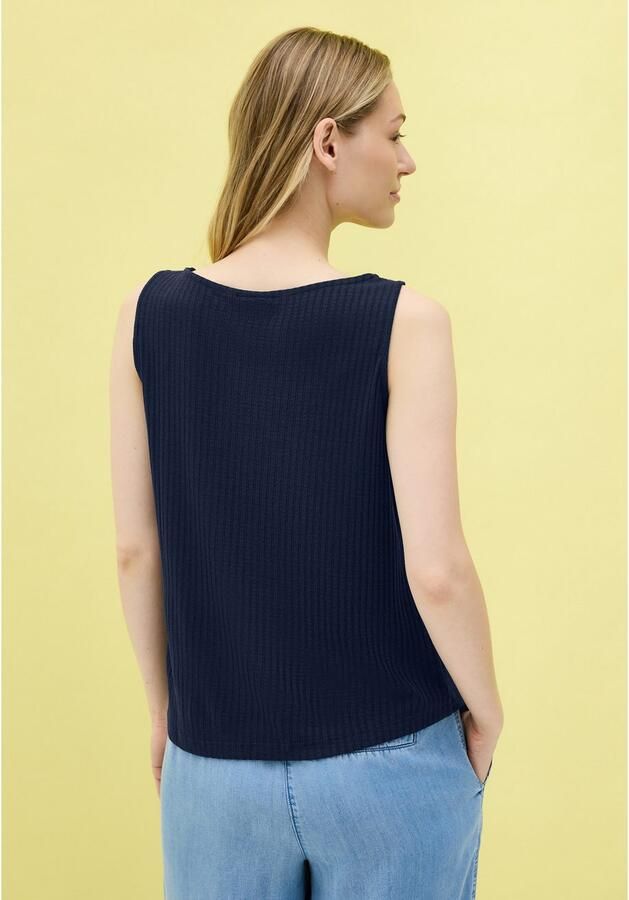 Cecil Geribde tanktop met boothals - Foto 2