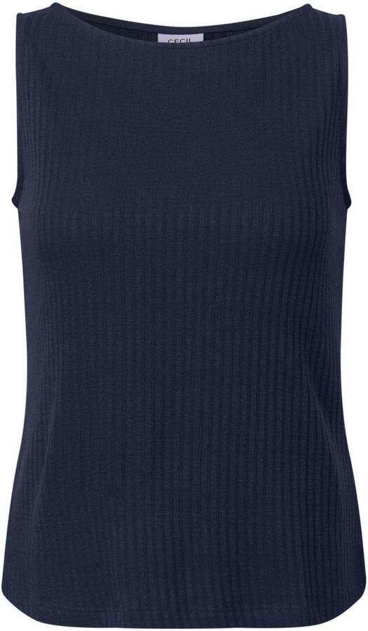 Cecil Geribde tanktop met boothals - Foto 5