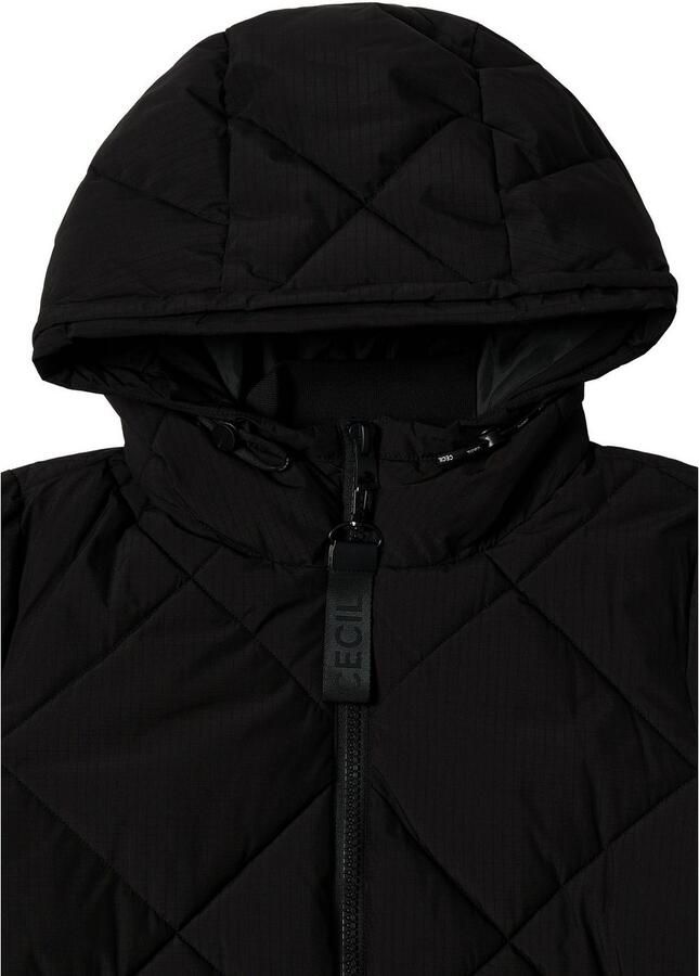 Cecil Gewatteerde jas met rugzak strings en capuchon