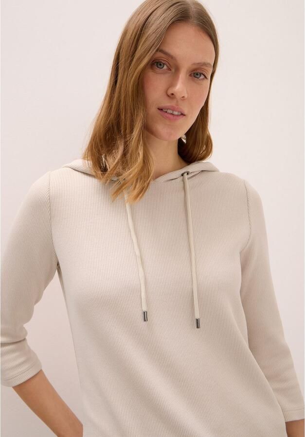 Cecil Hoodie met ribstructuur - Foto 2