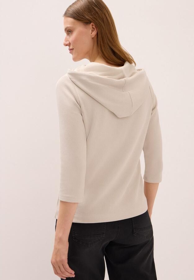 Cecil Hoodie met ribstructuur - Foto 4