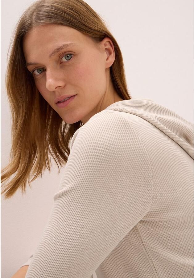 Cecil Hoodie met ribstructuur