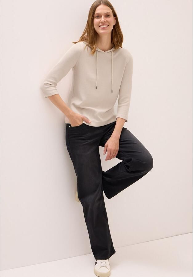 Cecil Hoodie met ribstructuur - Foto 3